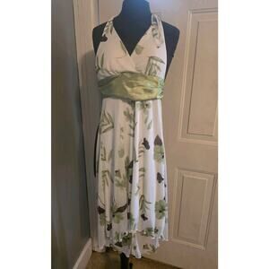 Vintage Y2K 90s Speechless S Garden Floral Halter Dress Summertime Pinup Retro